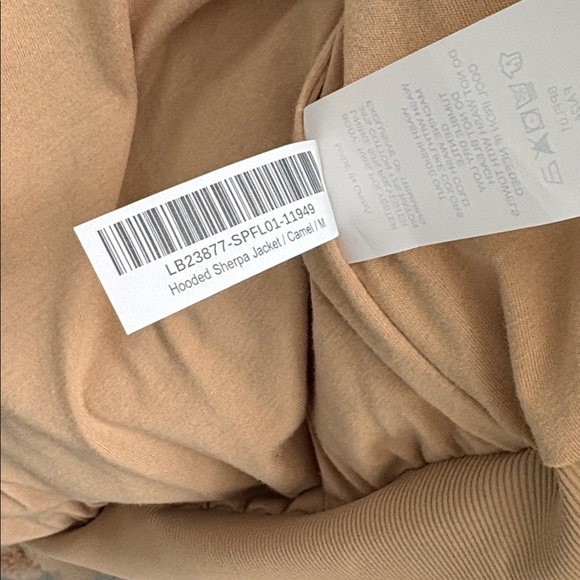 Quince Hooded Sherpa Jacket in Camel - Picture 9 of 12